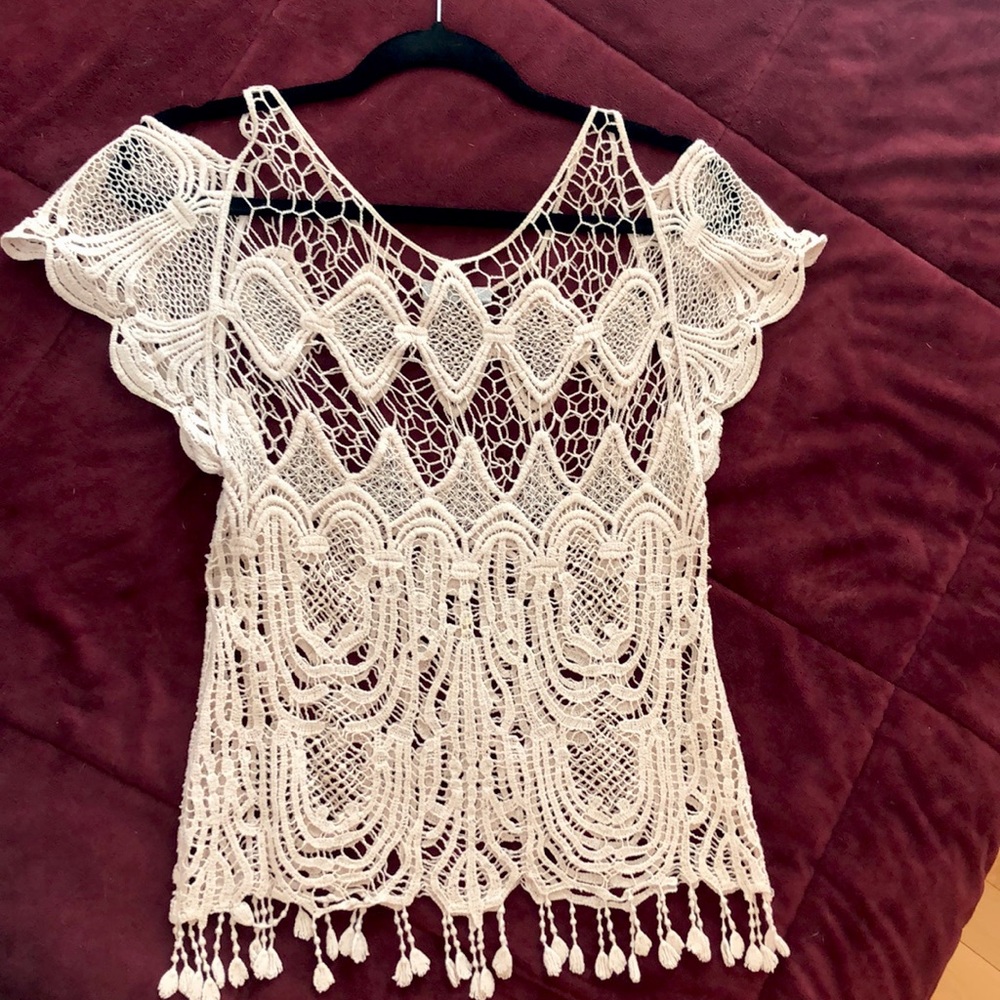 ISSI Boho-chic Crocheted Top